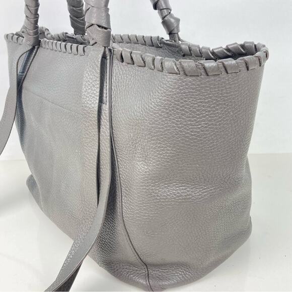 ALL SAINTS Kepi Storm Grey East West Tote Shoulder Bag  - $368. - Picture 6 of 12